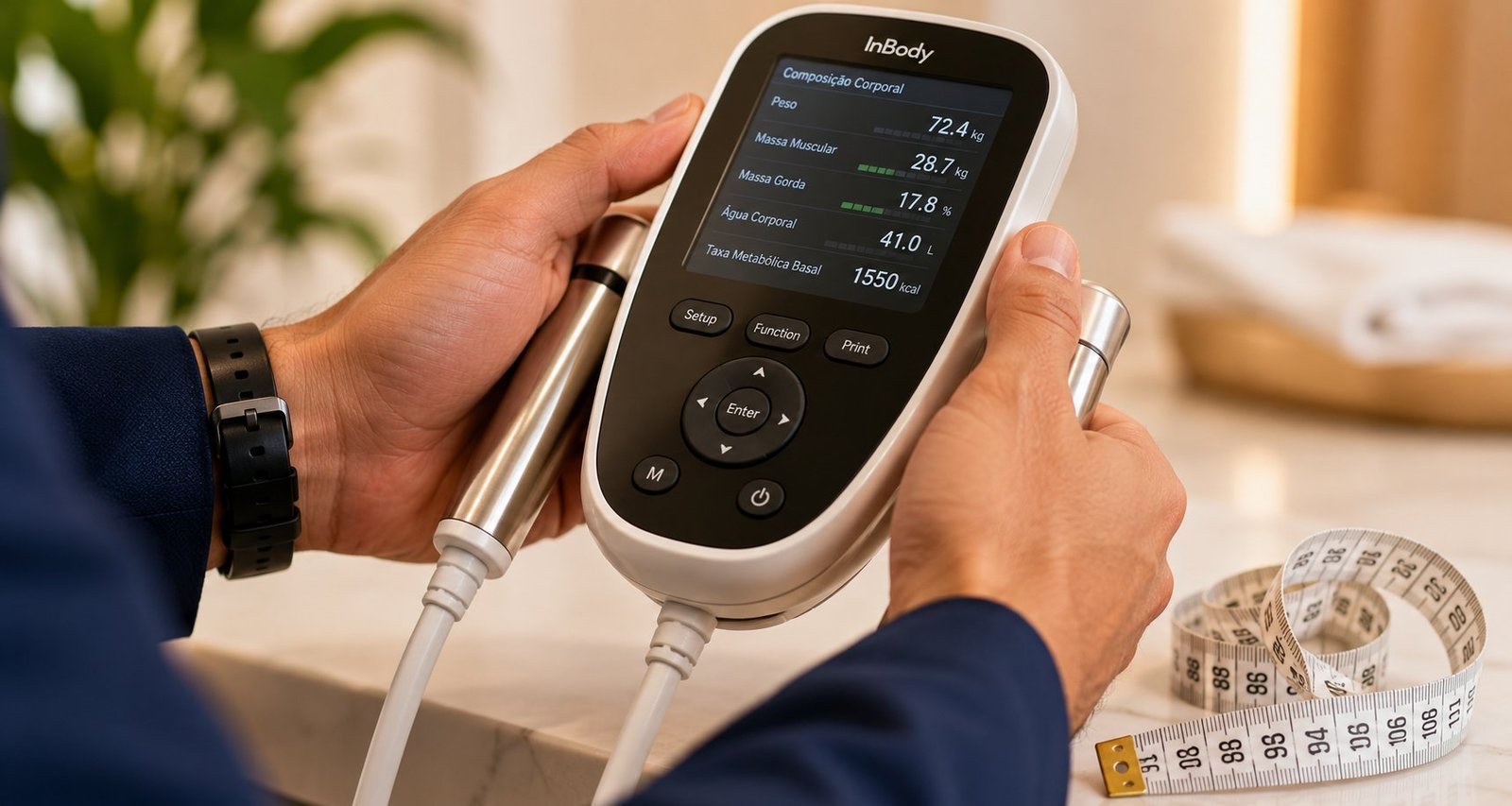 Bioimpedância e antropometria — exames realizados no consultório